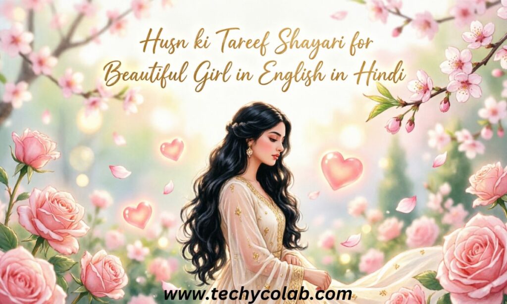 Husn ki Tareef Shayari for Beautiful Girl in English in Hindi