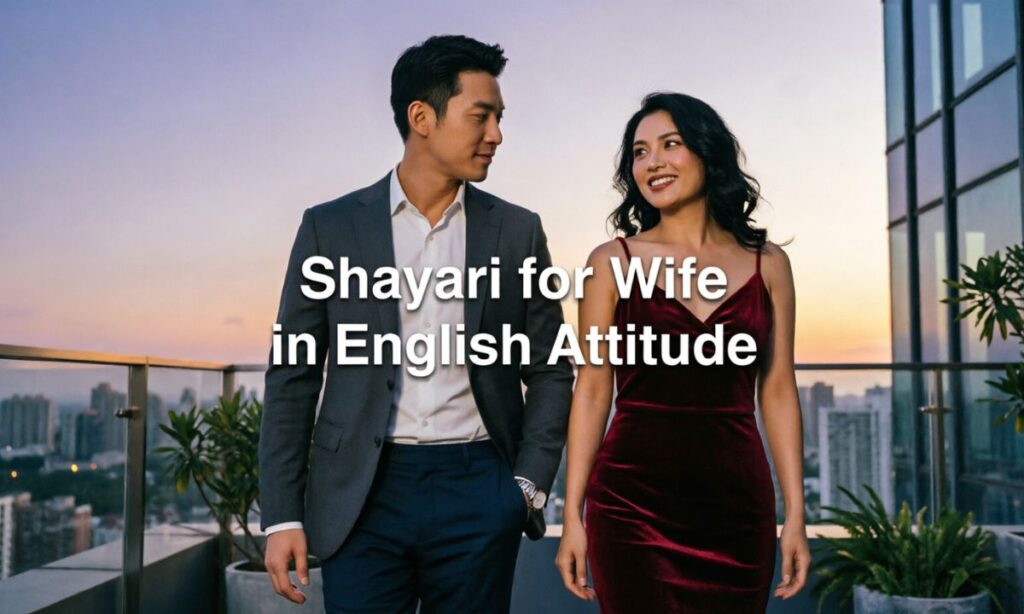 Shayari for Wife in English Attitude