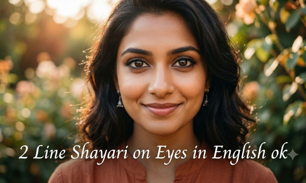2 Line Shayari on Eyes in English