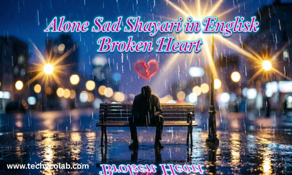 Alone Sad Shayari in English Broken Heart