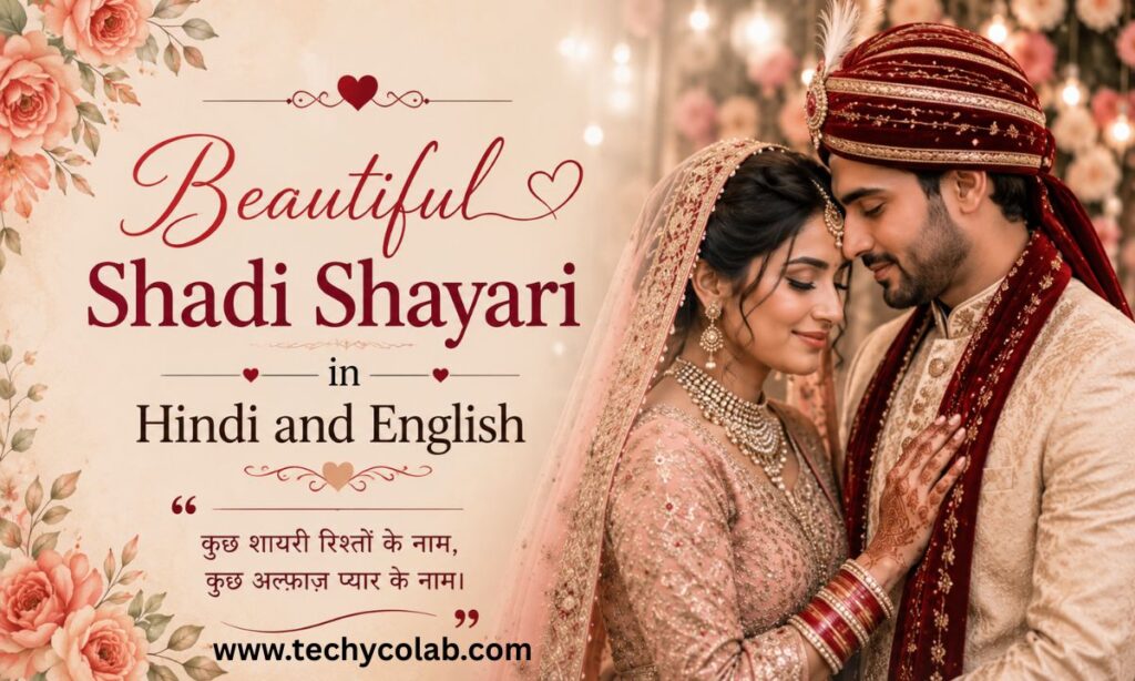 Beautiful Shadi Shayari in Hindi and English