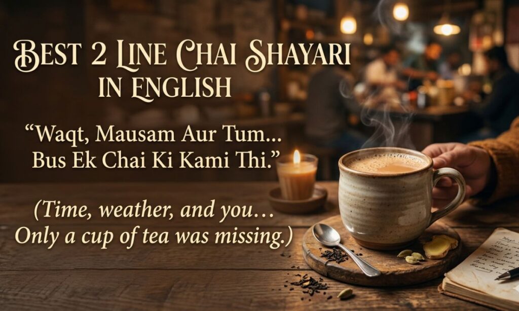 Best 2 Line Chai Shayari in English