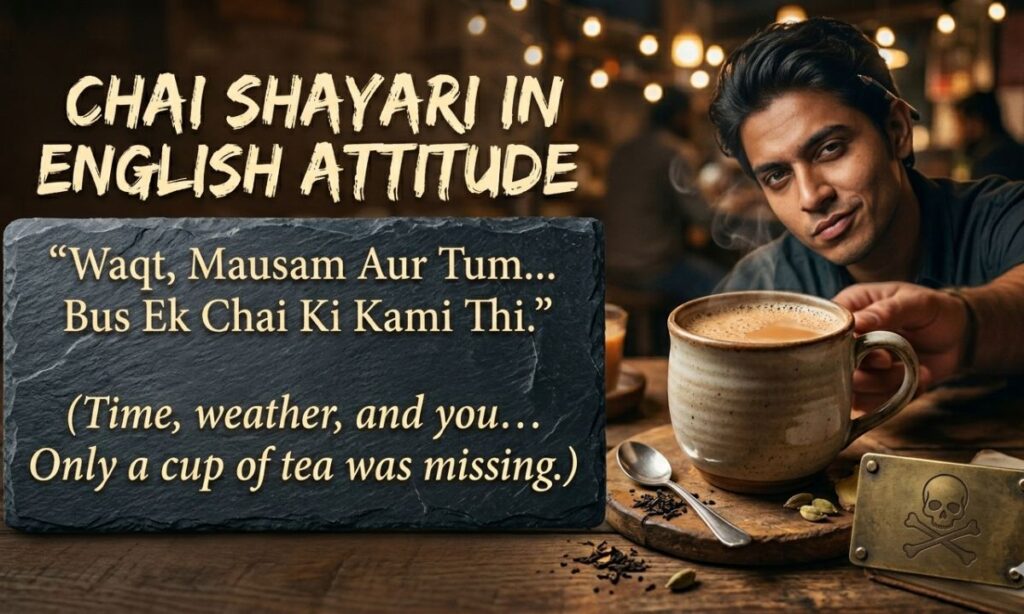 Chai Shayari in English Attitude