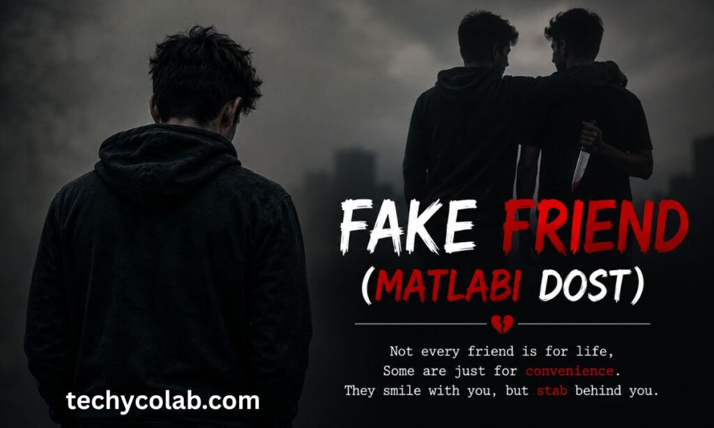 Fake Friend (Matlabi Dost) Shayari in English