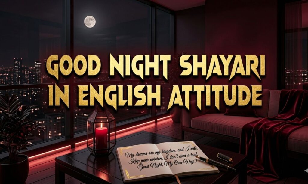 Good night shayari in english attitude