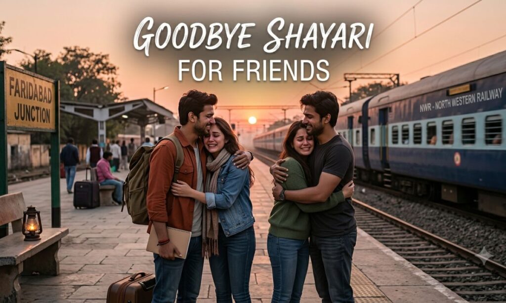 Goodbye Shayari for Friends