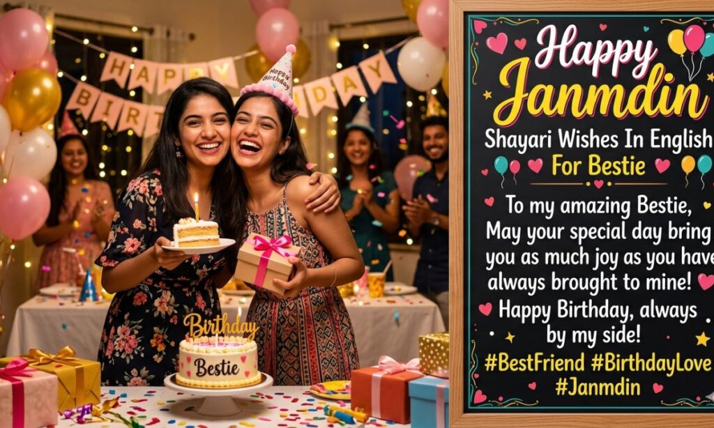 Happy Janmdin Shayari Wishes In English For Bestie
