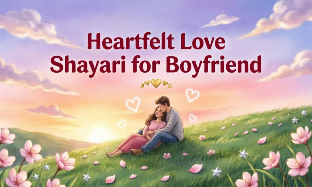 Heartfelt Love Shayari for Boyfriend 