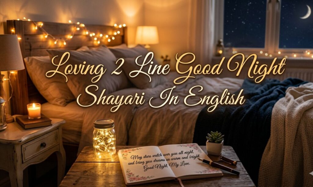 Loving 2 Line Good Night Shayari In English