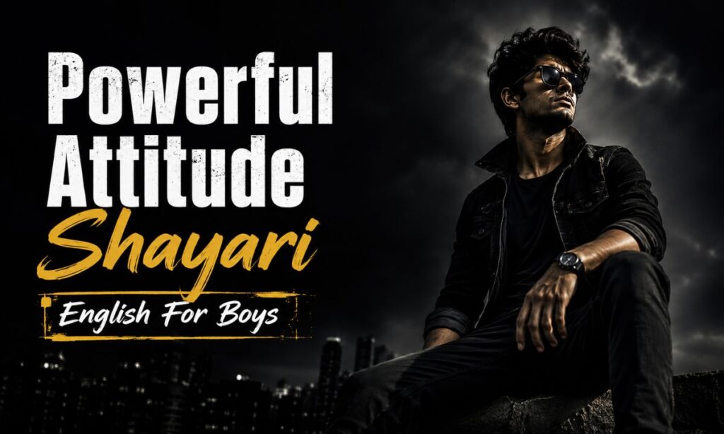 Powerful Attitude Shayari English For Boys
