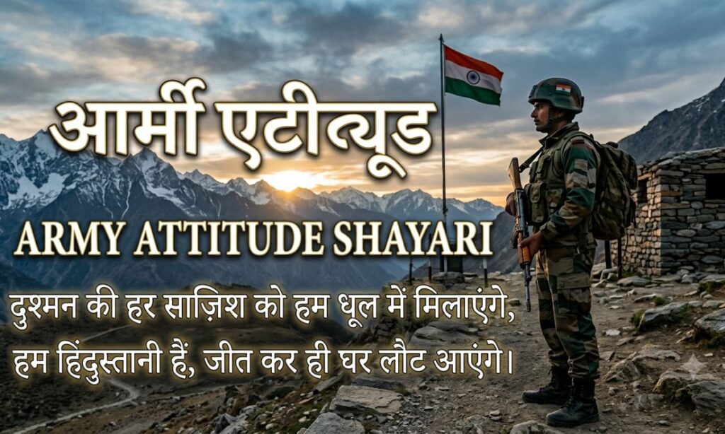 Army Attitude Shayari