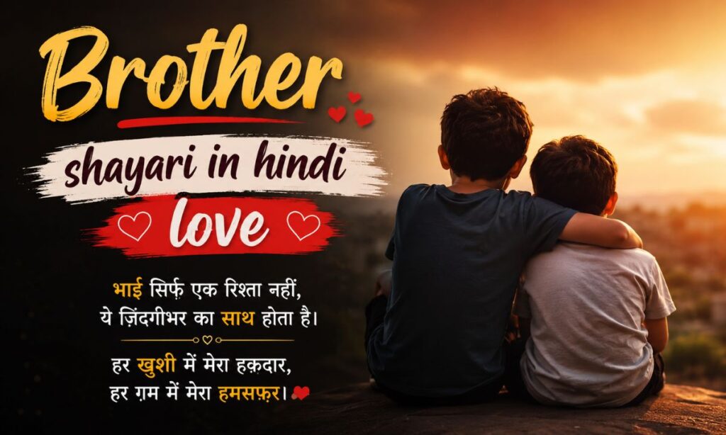 Brother shayari in hindi love