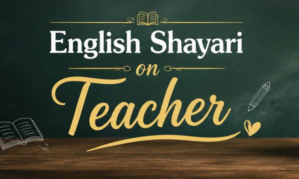 English Shayari on Teacher