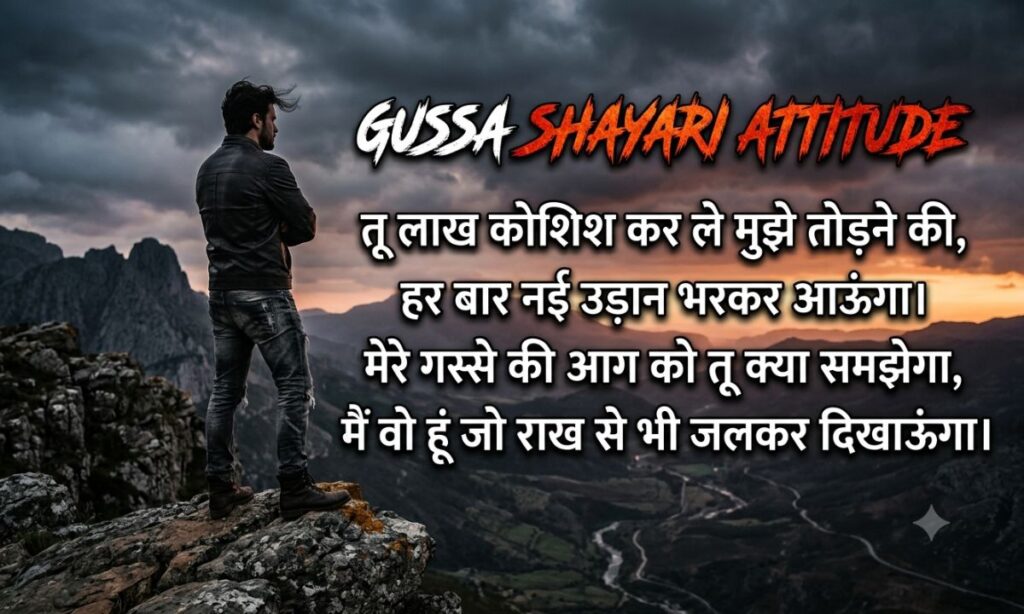 Gussa Shayari Attitude