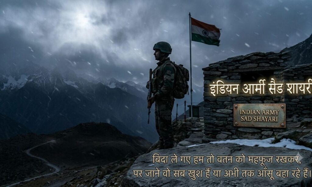 Indian army sad shayari 2 line