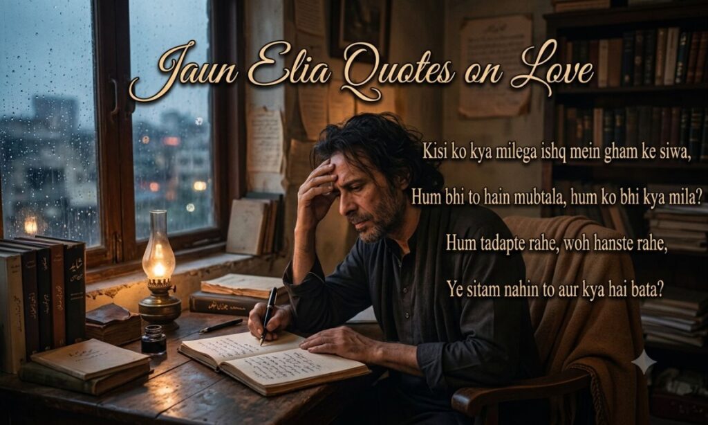 Jaun Elia Quotes on love