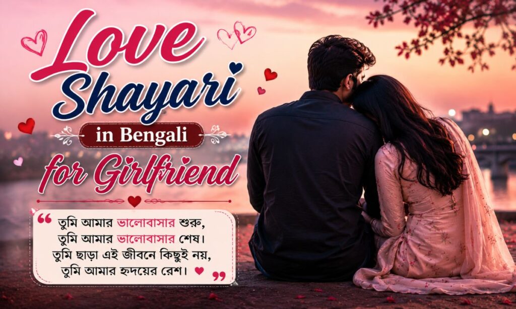 Love Shayari in Bengali for Girlfriend