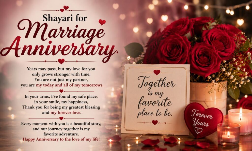 Shayari for marriage Anniversary in English