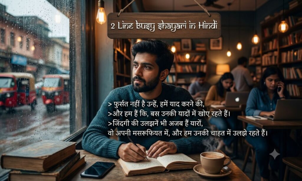 2 Line Busy Shayari in Hindi