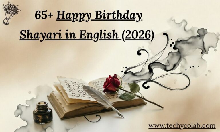 65+ Happy Birthday Shayari in English (2026)