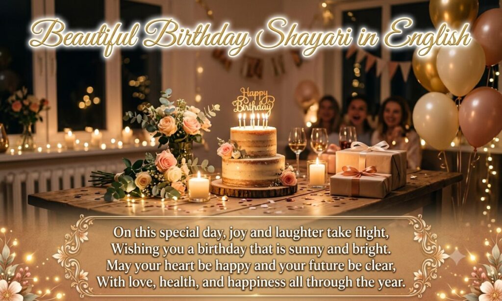 Beautiful Birthday Shayari in English
