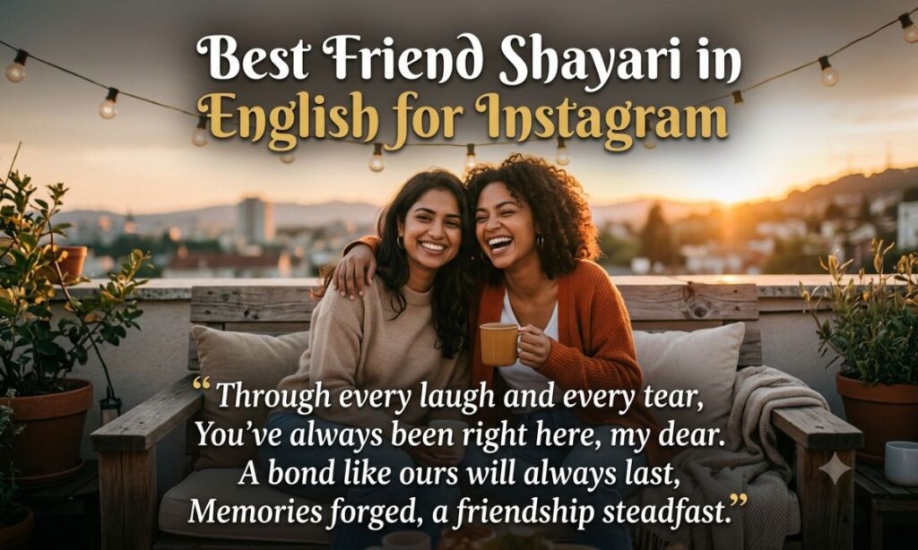 Best Friend Shayari in English for Instagram
