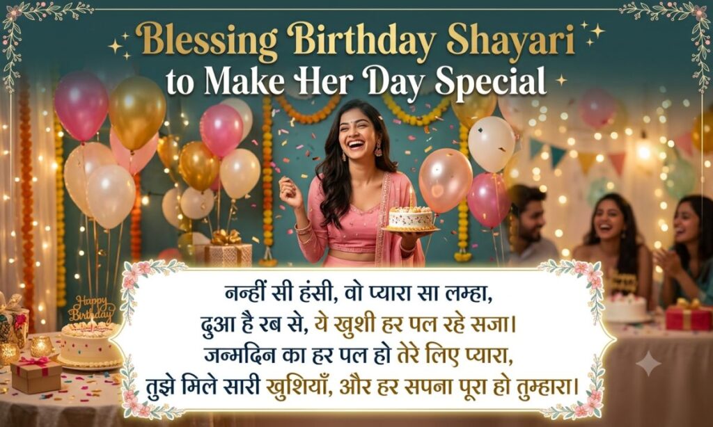 Blessing Birthday Shayari to Make Her Day Special