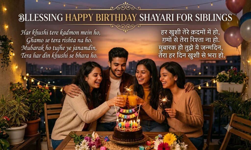 Blessing Happy Birthday Shayari for Siblings