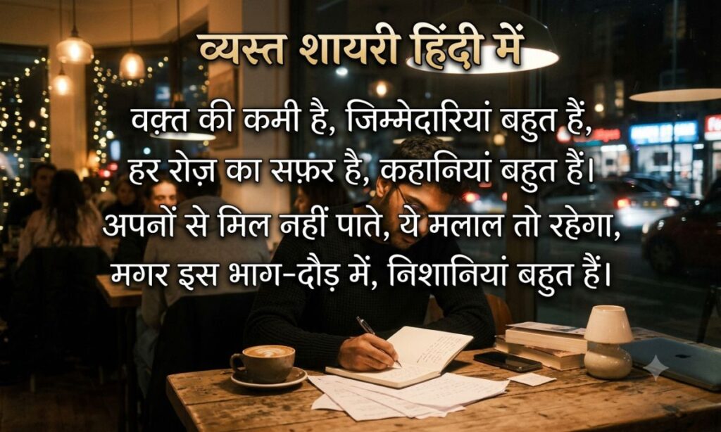 Busy Shayari in Hindi