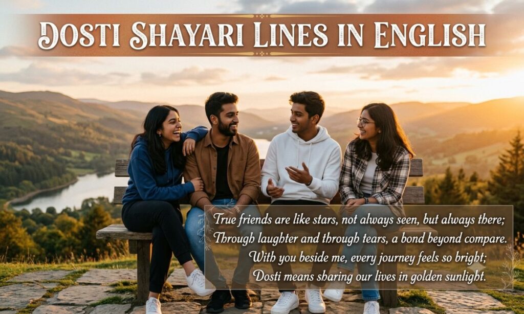 Dosti Shayari Lines in English