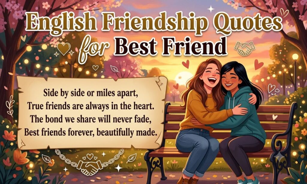 English Friendship Quotes for Best Friend