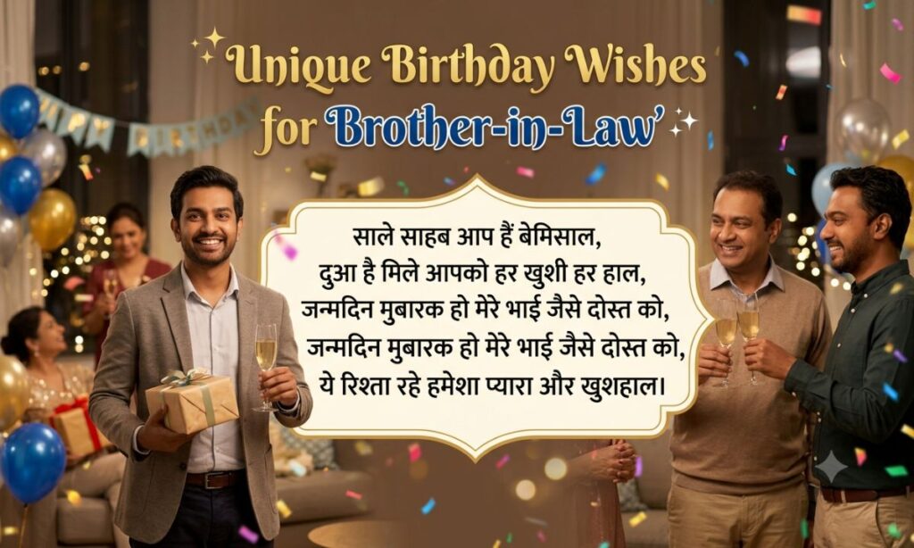 Unique Birthday Wishes for Brother-in-Law