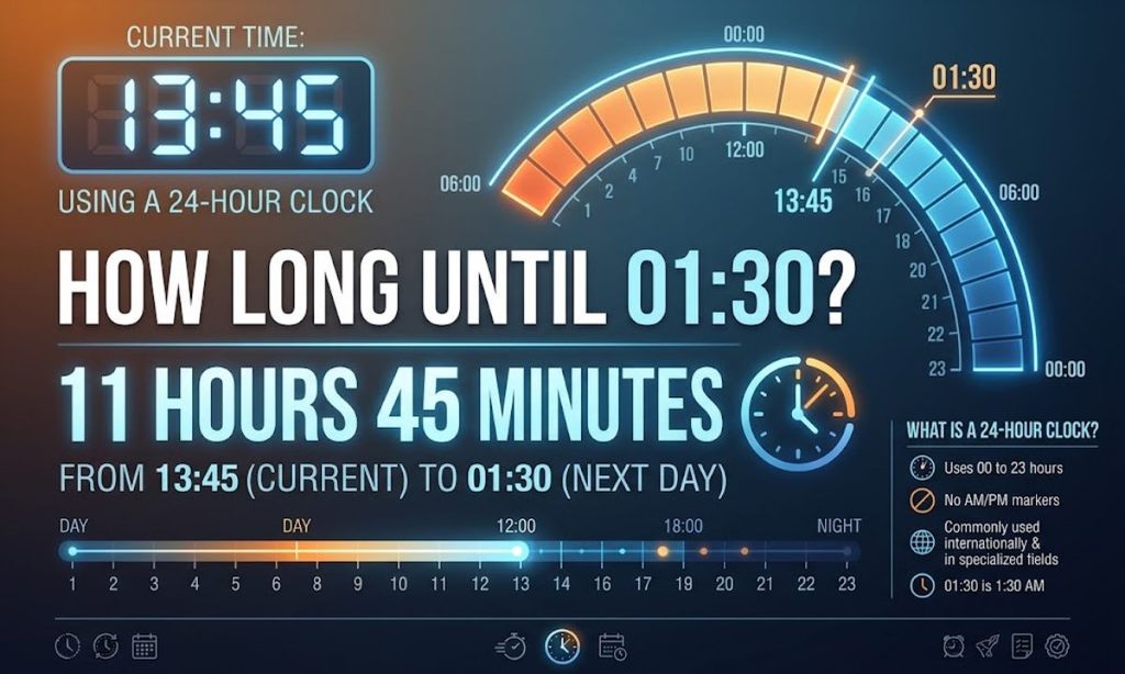 How Long Until 130 on a 24 Hour Clock