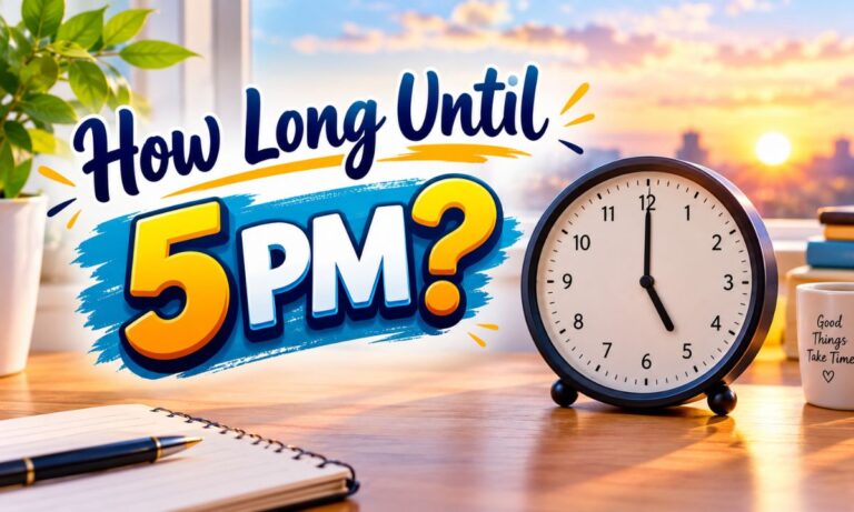How Long Until 5 PM